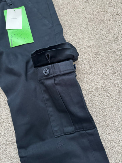 SS11 Undercover "Underman" Navy Lightning Bolt Cargo Jeans