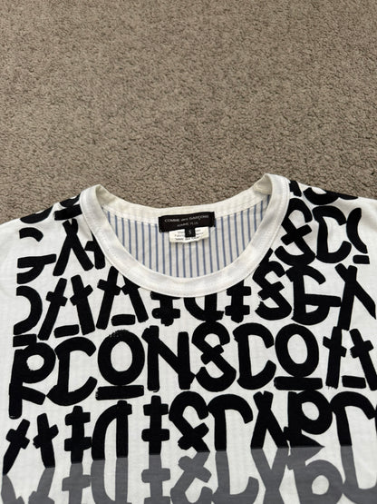 SS15 Comme Des Garcons Homme Plus Graffiti Hybrid T Shirt