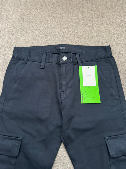 SS11 Undercover "Underman" Navy Lightning Bolt Cargo Jeans