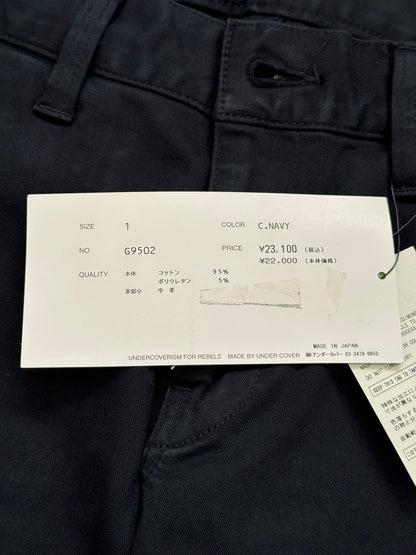 SS11 Undercover "Underman" Navy Lightning Bolt Cargo Jeans