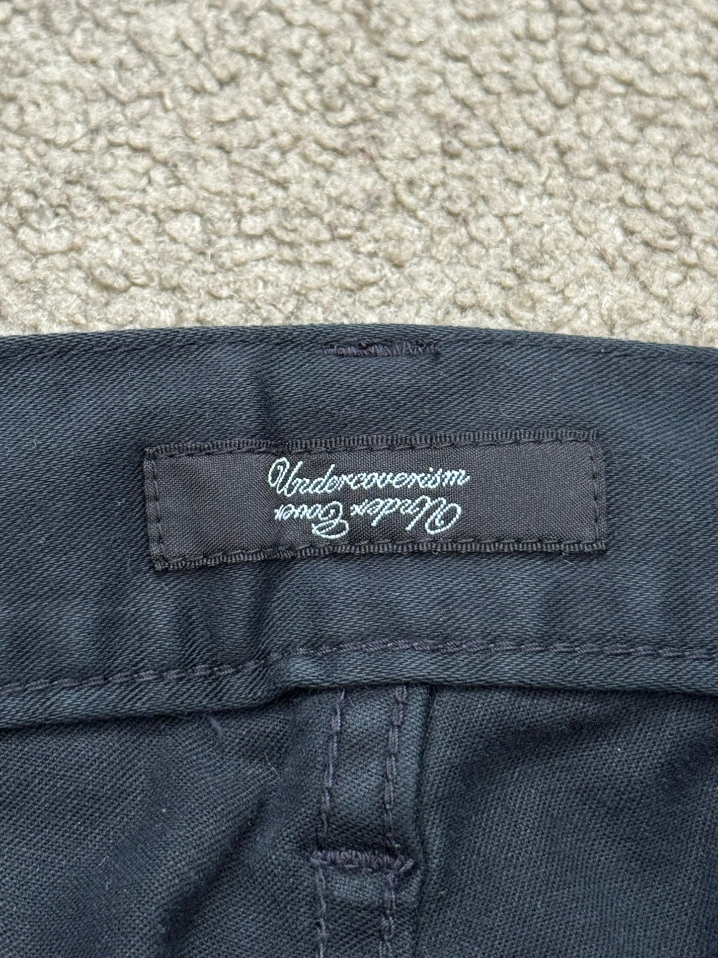 SS11 Undercover "Underman" Navy Lightning Bolt Cargo Jeans