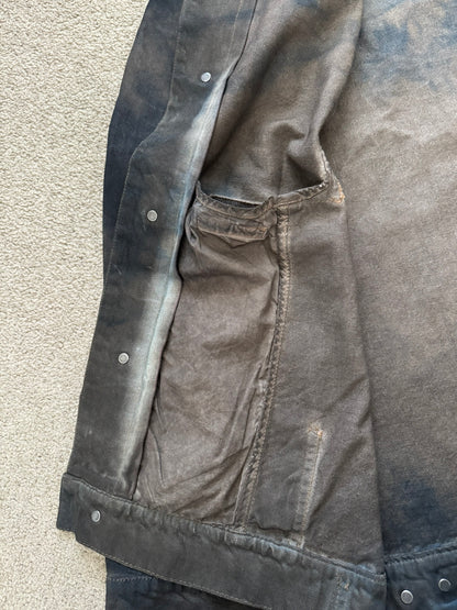 SS15 Rick Owens DRKSHDW Batik Dark Dust Denim Work Jacket