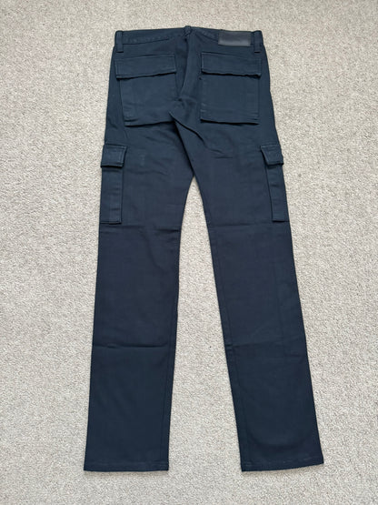 SS11 Undercover "Underman" Navy Lightning Bolt Cargo Jeans