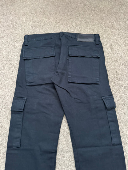SS11 Undercover "Underman" Navy Lightning Bolt Cargo Jeans