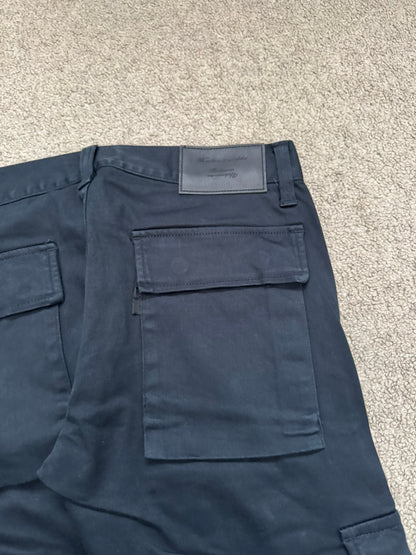 SS11 Undercover "Underman" Navy Lightning Bolt Cargo Jeans