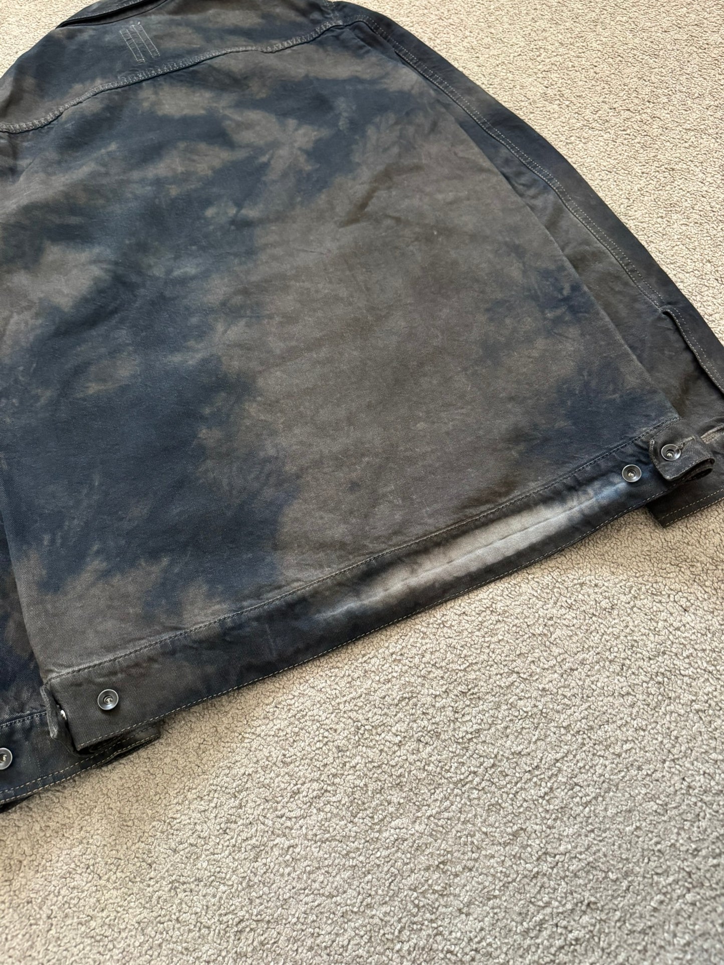 SS15 Rick Owens DRKSHDW Batik Dark Dust Denim Work Jacket