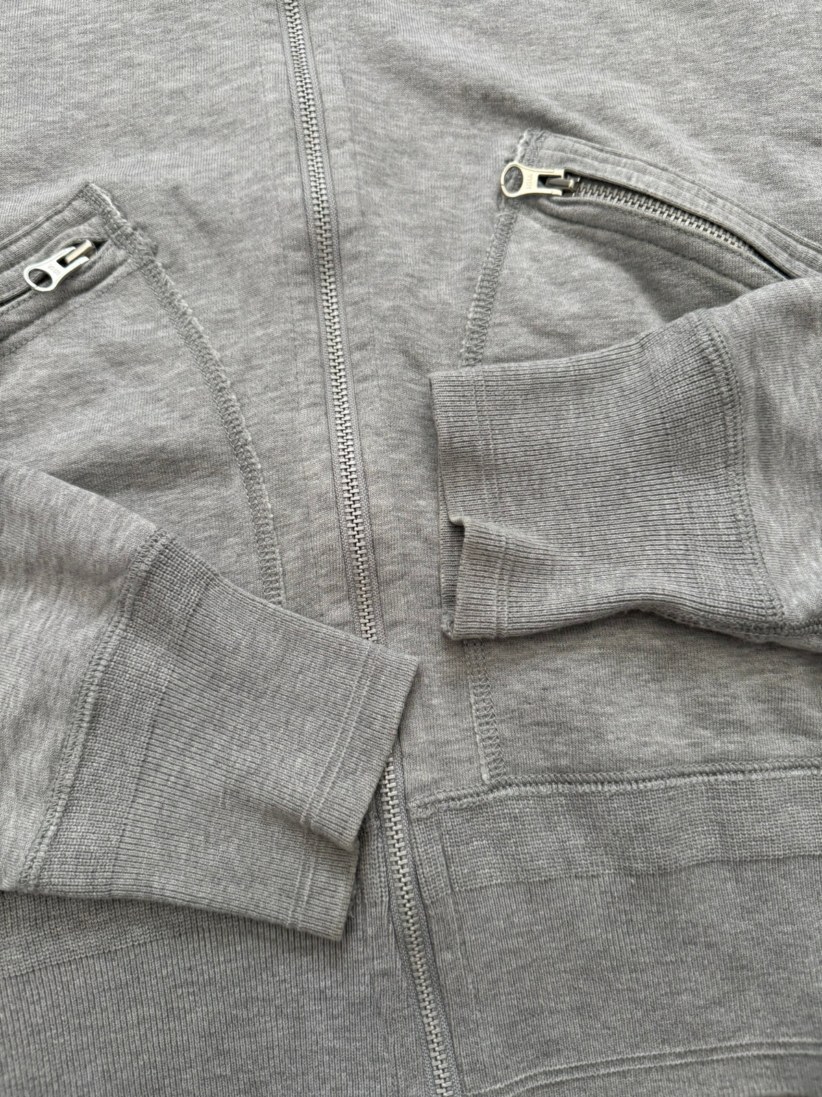 SS09 Junya Watanabe MAN Gray Cargo Zip Up Hoodie