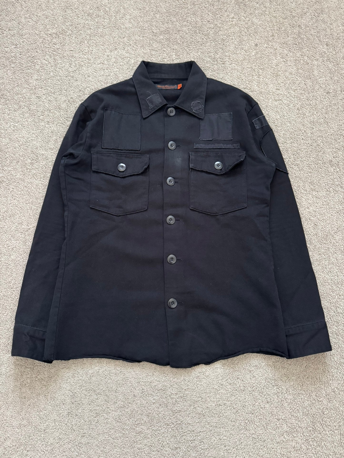 SS06 Undercover "Chuut/T" Music Wave Klaus Military Patch Shirt