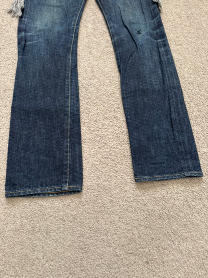 SS08 Undercover Fringe Tassel Lightning Bolt Denim Jeans
