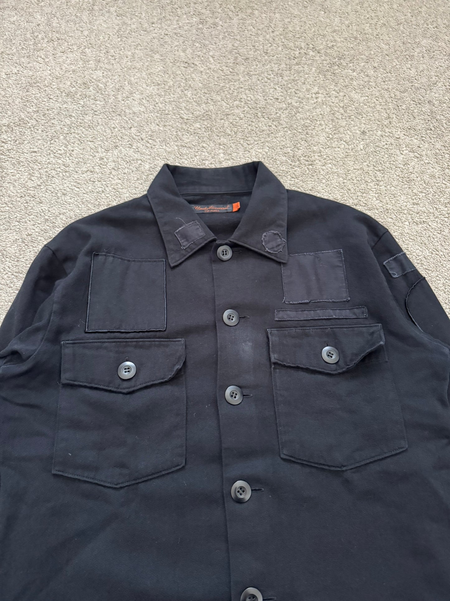 SS06 Undercover "Chuut/T" Music Wave Klaus Military Patch Shirt