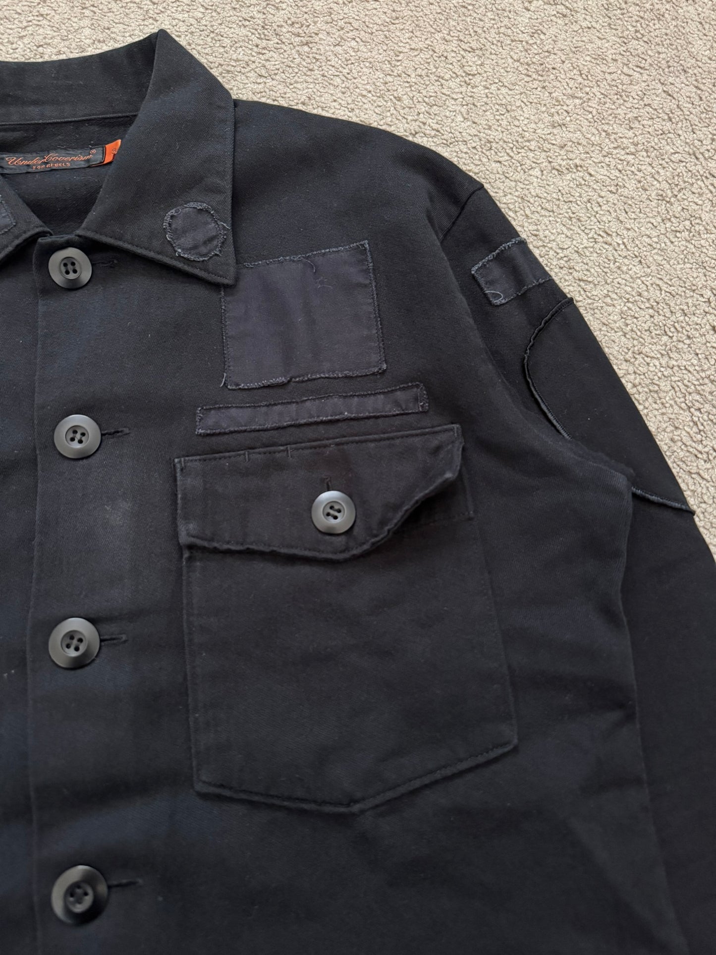 SS06 Undercover "Chuut/T" Music Wave Klaus Military Patch Shirt