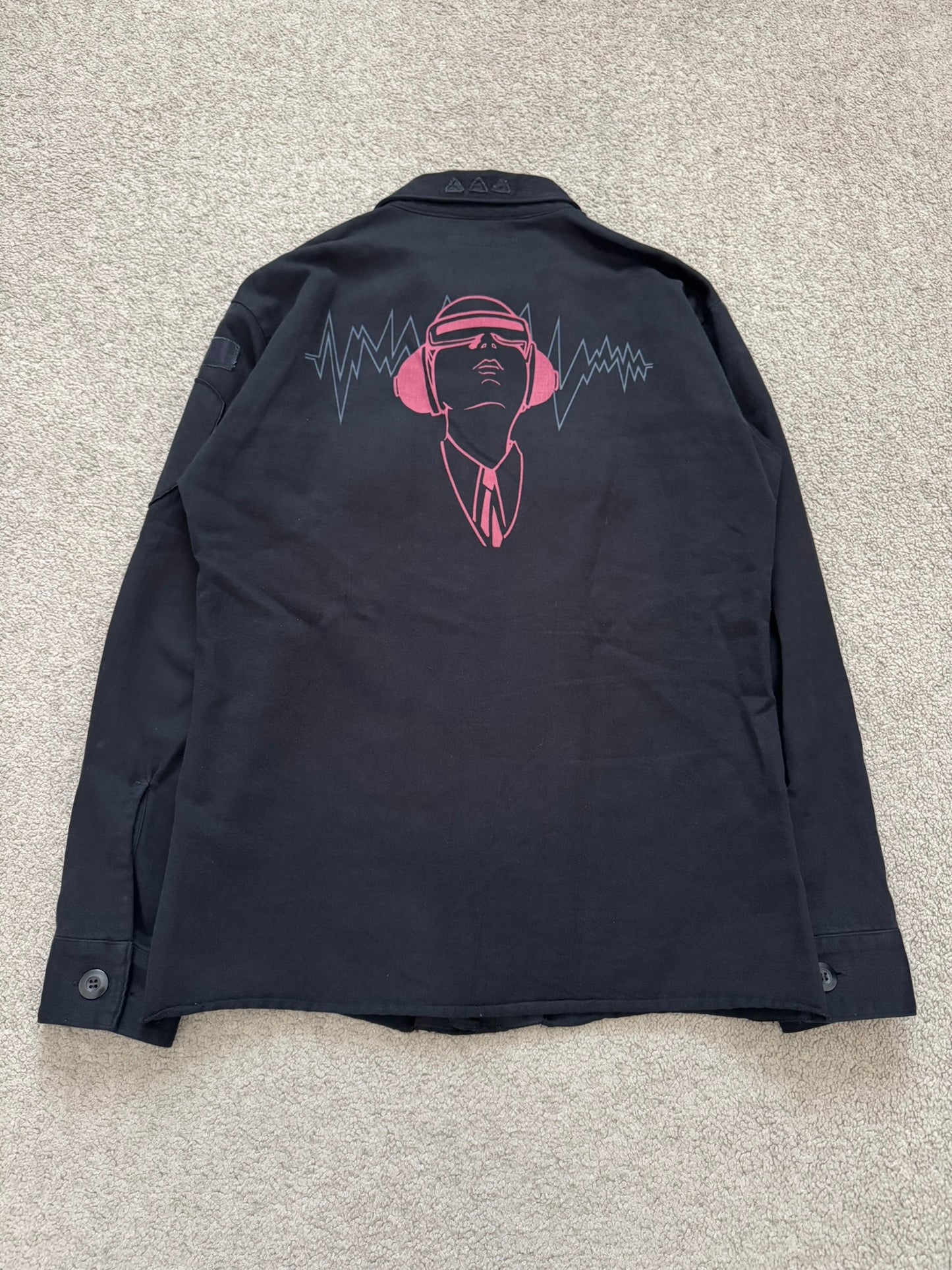 SS06 Undercover "Chuut/T" Music Wave Klaus Military Patch Shirt