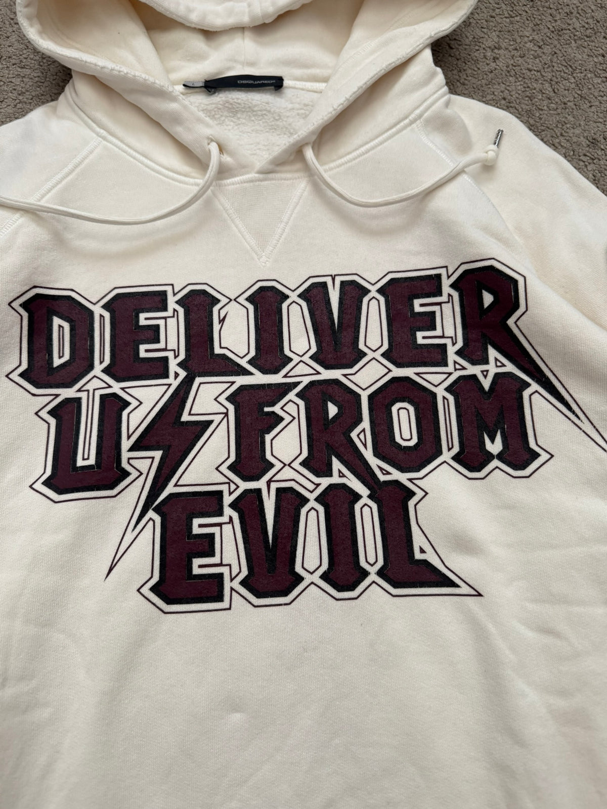 AW05 Dsquared2 "Deliver Us From Evil" Pullover Hoodie