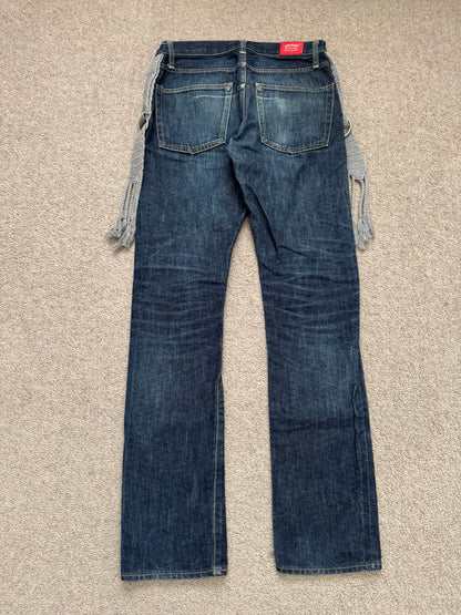 SS08 Undercover Fringe Tassel Lightning Bolt Denim Jeans