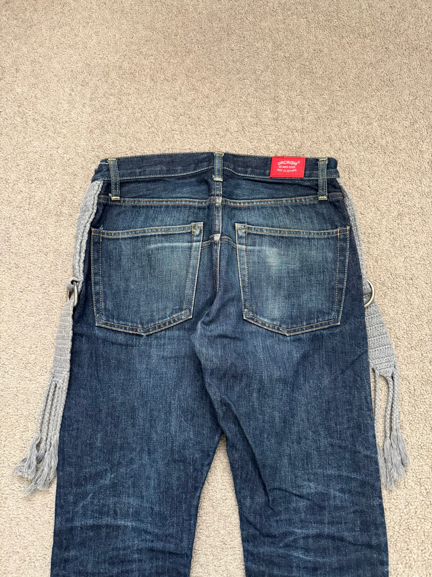 SS08 Undercover Fringe Tassel Lightning Bolt Denim Jeans
