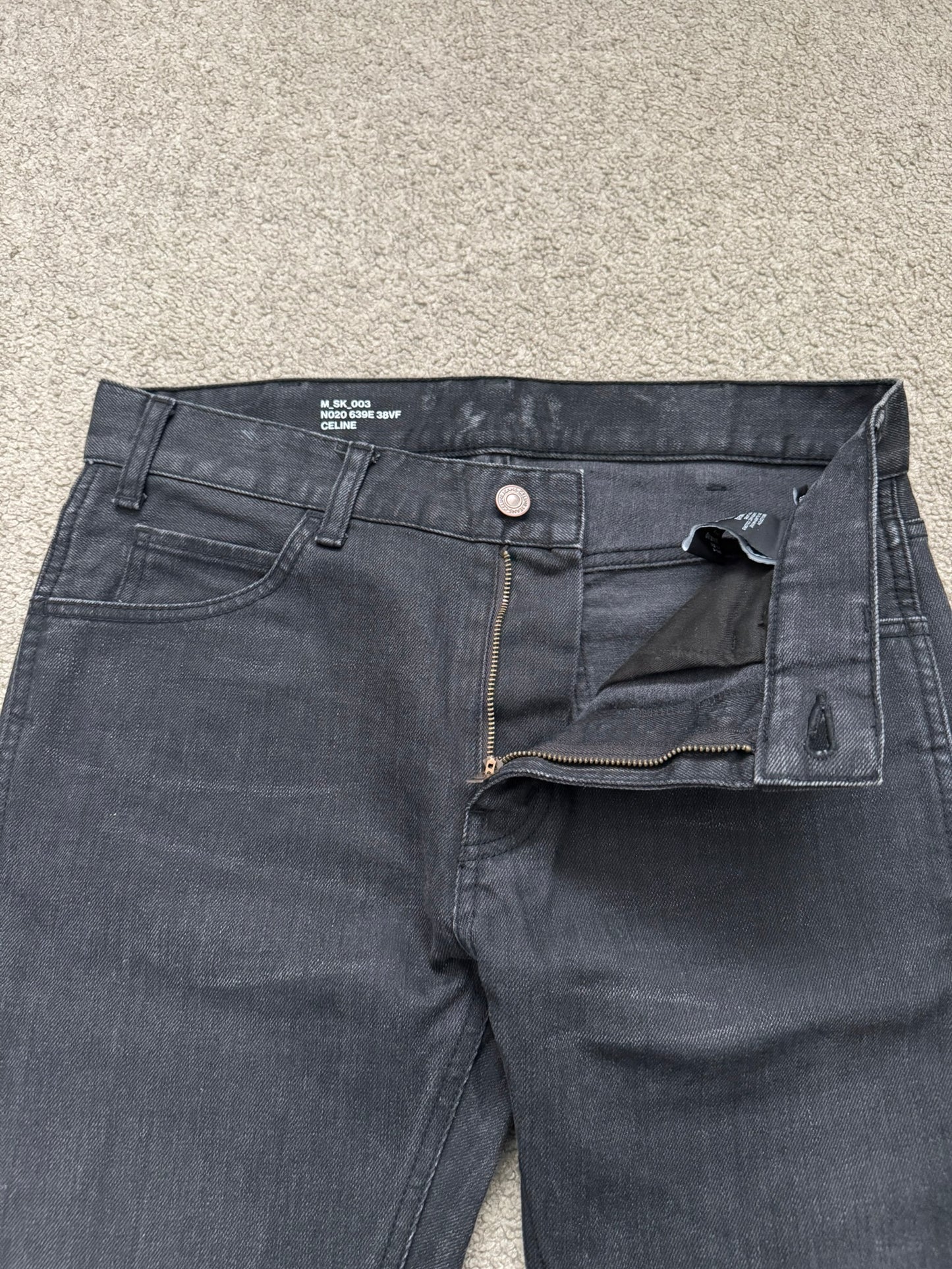 Celine by Hedi Slimane SK_003 Faded Black Denim Jeans