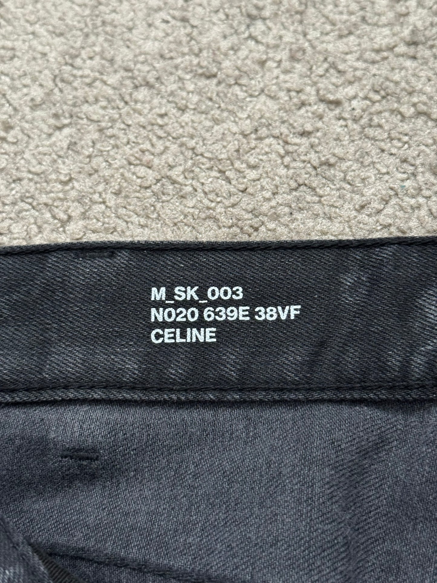 Celine by Hedi Slimane SK_003 Faded Black Denim Jeans