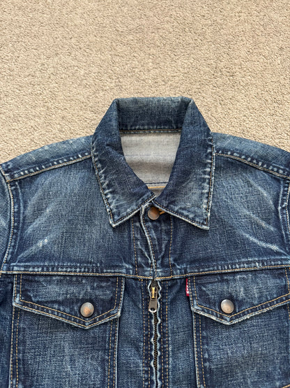 SS07 Number (N)ine "About A Boy" Pain Dirty Blue Denim Jacket