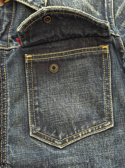 SS07 Number (N)ine "About A Boy" Pain Dirty Blue Denim Jacket