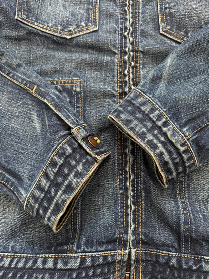 SS07 Number (N)ine "About A Boy" Pain Dirty Blue Denim Jacket
