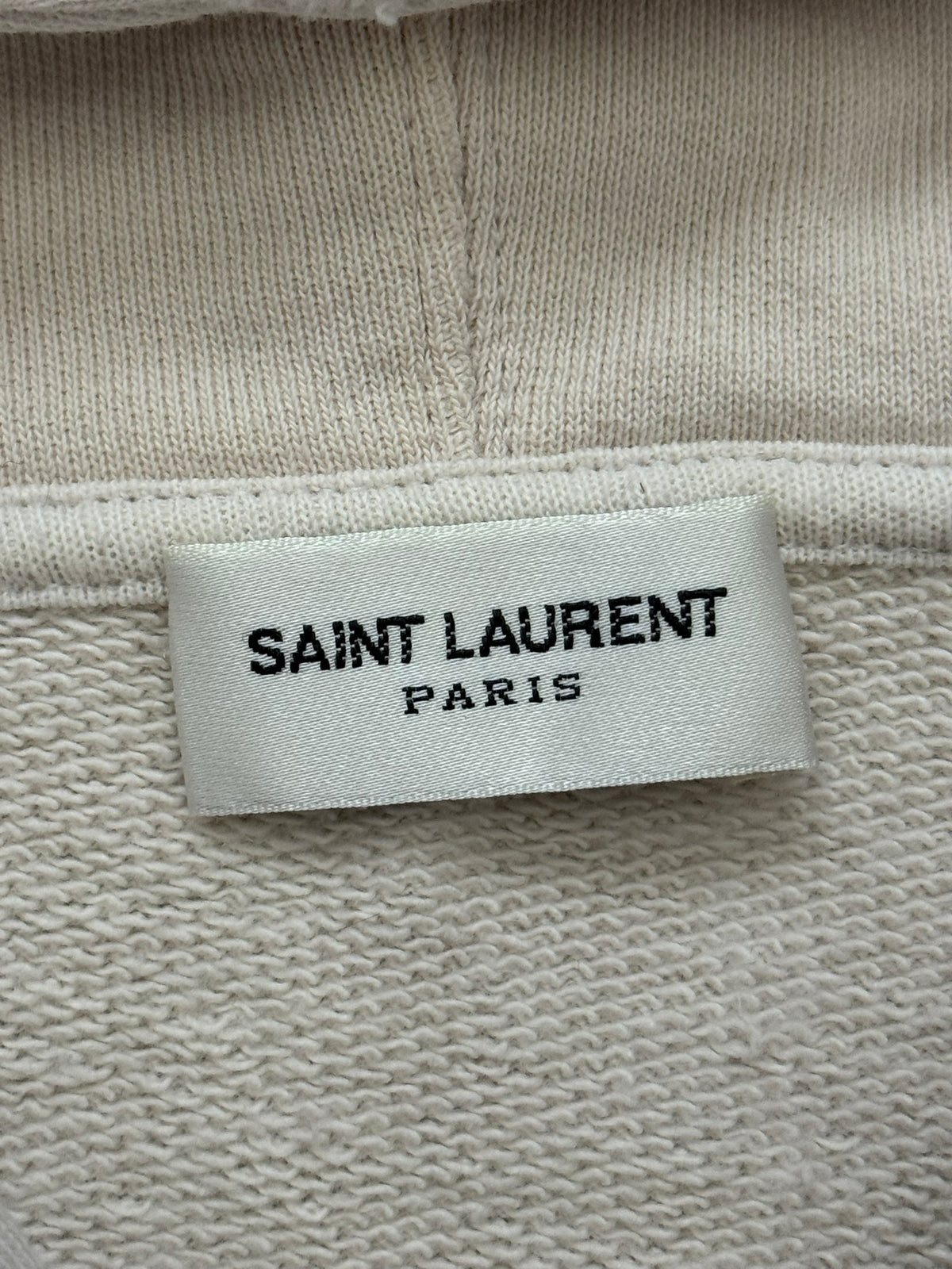 SS19 Saint Laurent Paris Animal Print Script Logo Hoodie