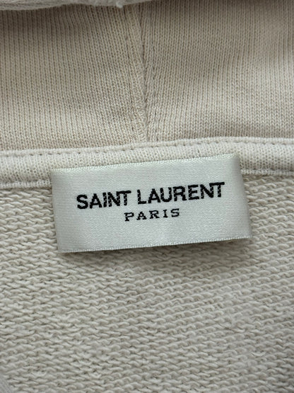 SS19 Saint Laurent Paris Animal Print Script Logo Hoodie