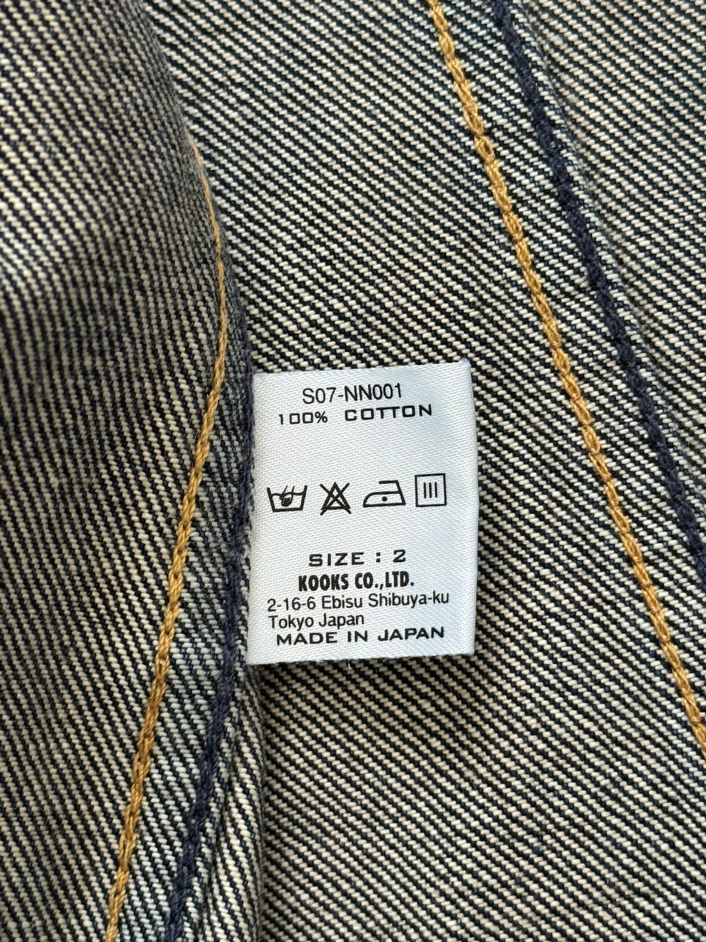 SS07 Number (N)ine "About A Boy" Pain Dirty Blue Denim Jacket