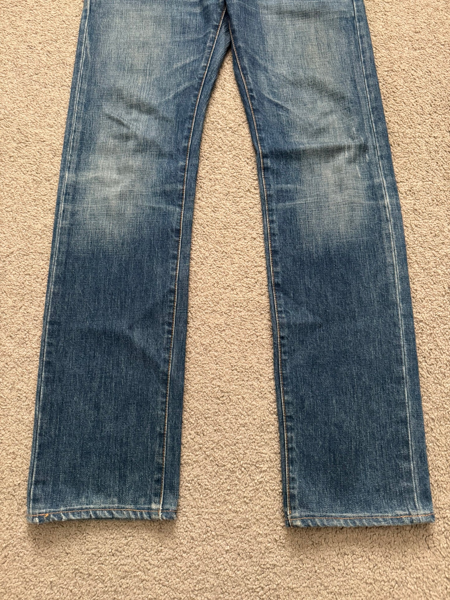 AW06 Dior Homme by Hedi Slimane MIJ Clawmark Washed Denim Jeans