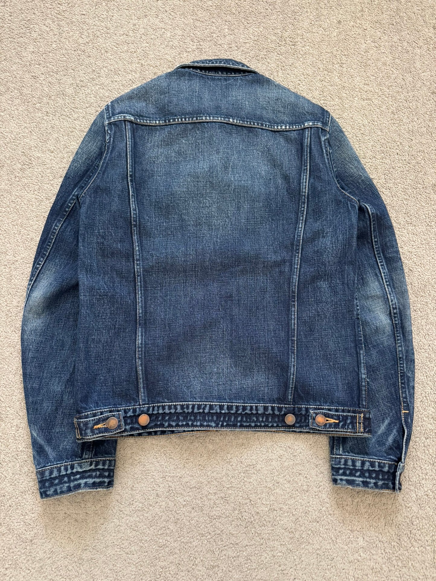 SS07 Number (N)ine "About A Boy" Pain Dirty Blue Denim Jacket