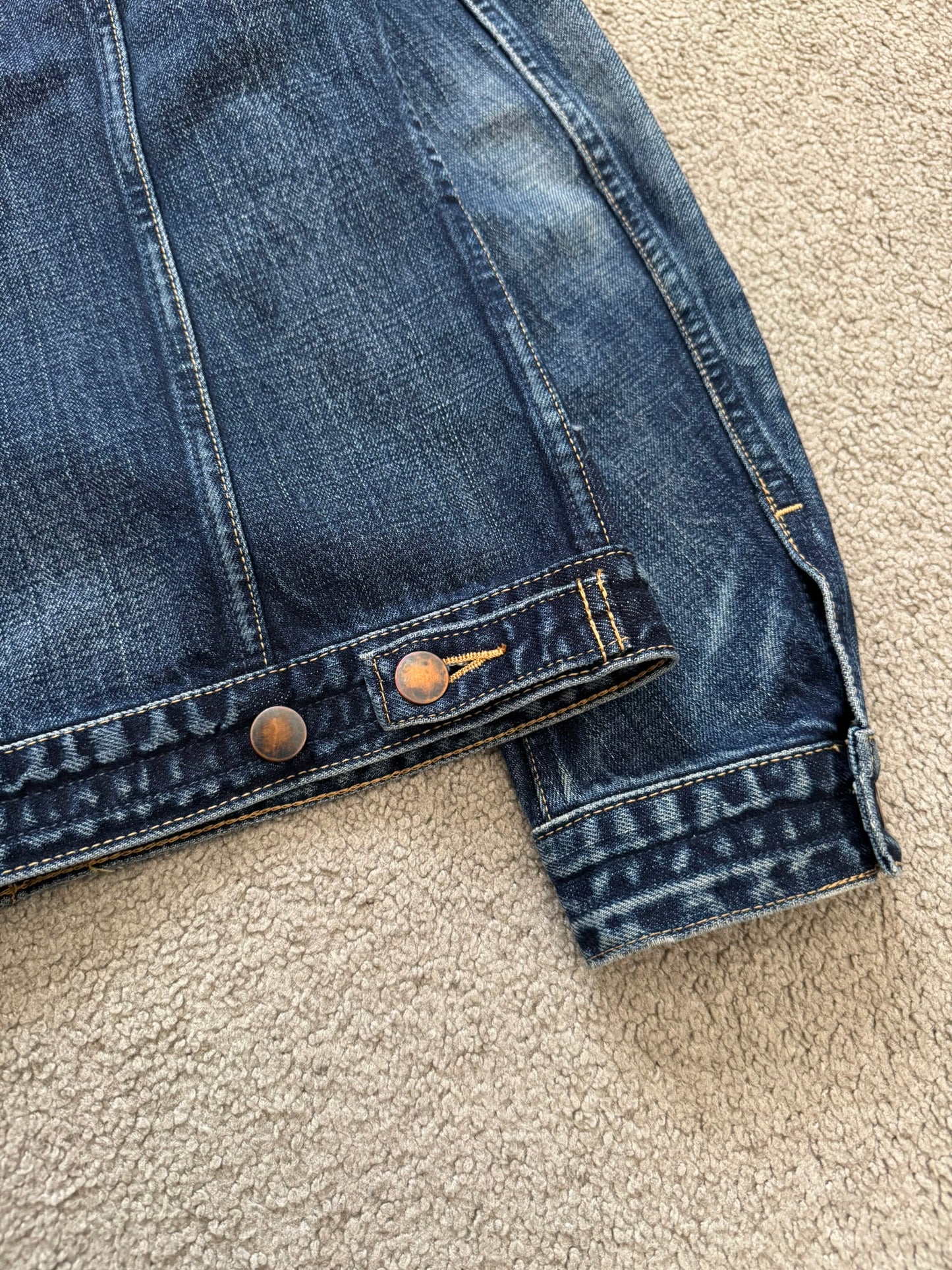 SS07 Number (N)ine "About A Boy" Pain Dirty Blue Denim Jacket