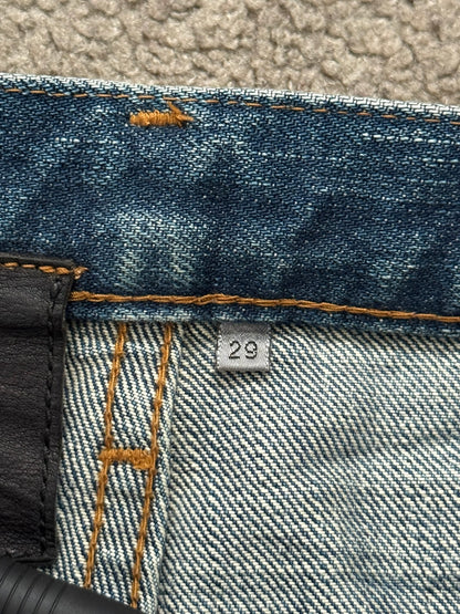 AW06 Dior Homme by Hedi Slimane MIJ Clawmark Washed Denim Jeans