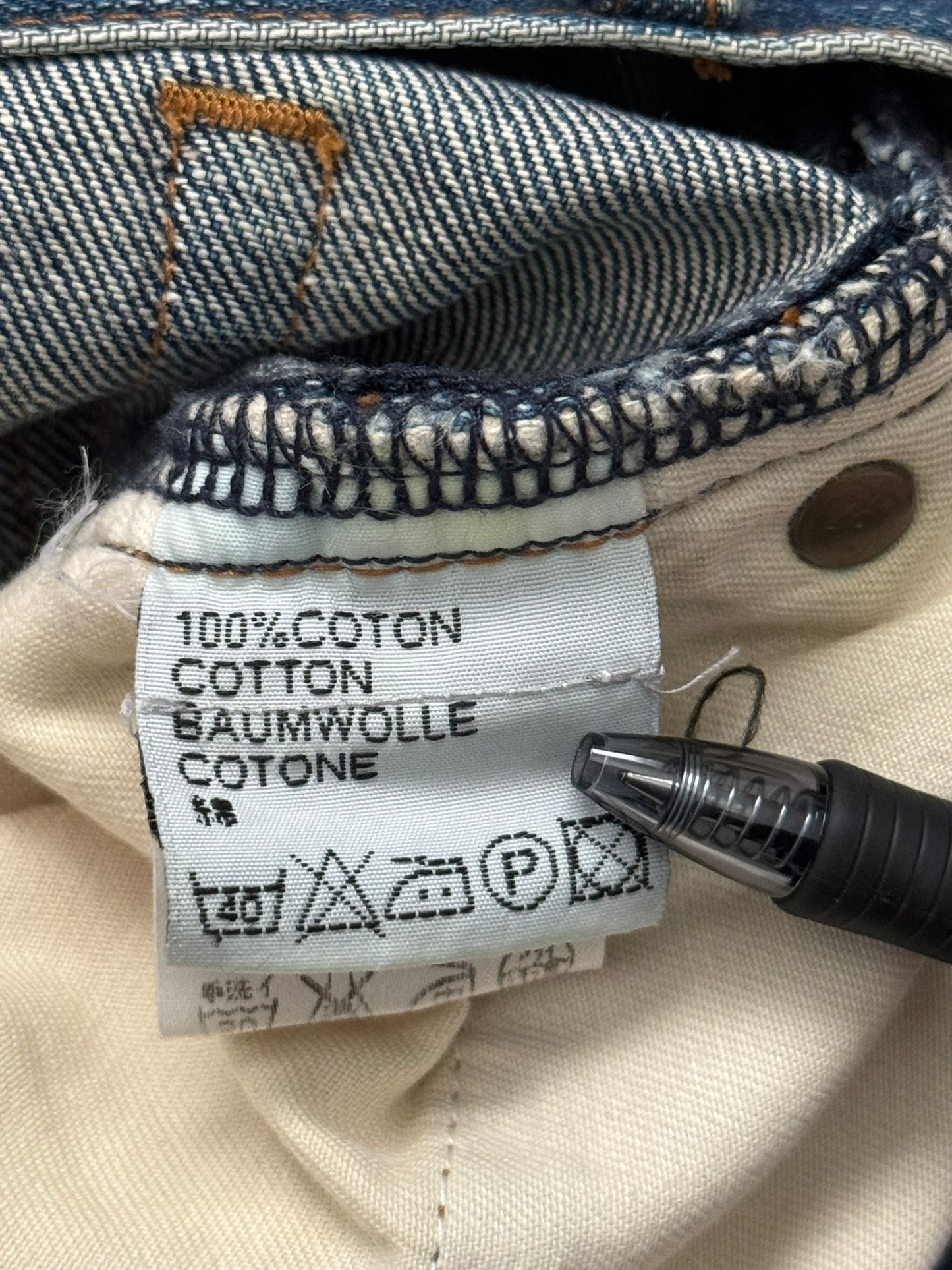 AW06 Dior Homme by Hedi Slimane MIJ Clawmark Washed Denim Jeans