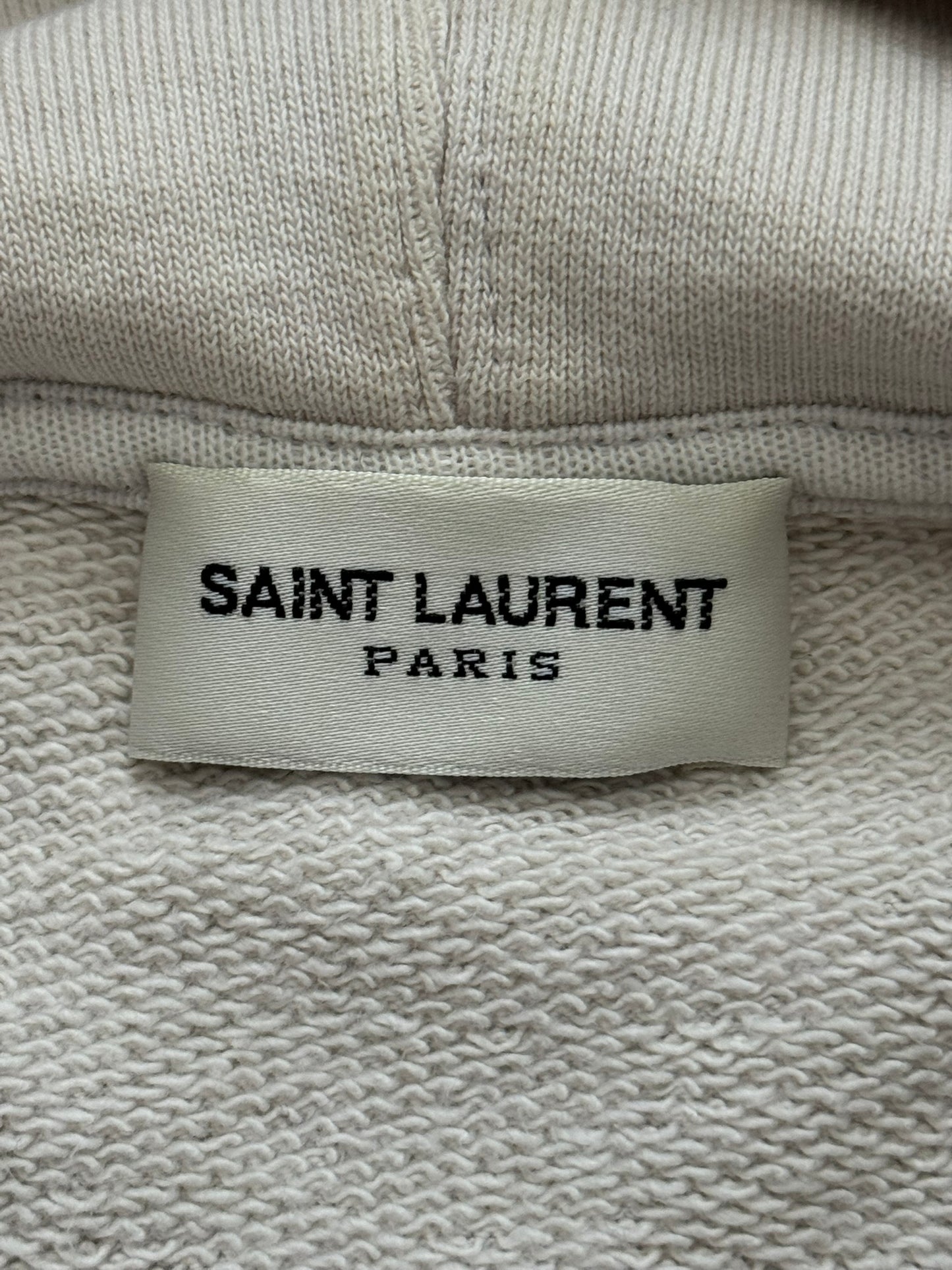 SS19 Saint Laurent Paris Animal Print Script Logo Hoodie
