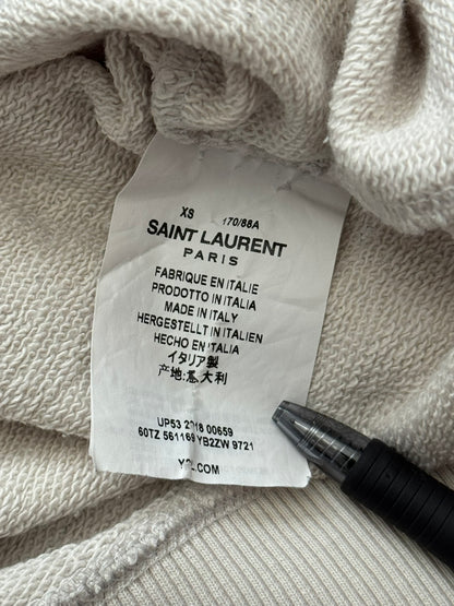 SS19 Saint Laurent Paris Animal Print Script Logo Hoodie