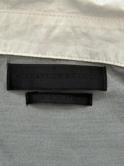 SS10 Alexander McQueen Silk Skull Polo Long Sleeve Shirt