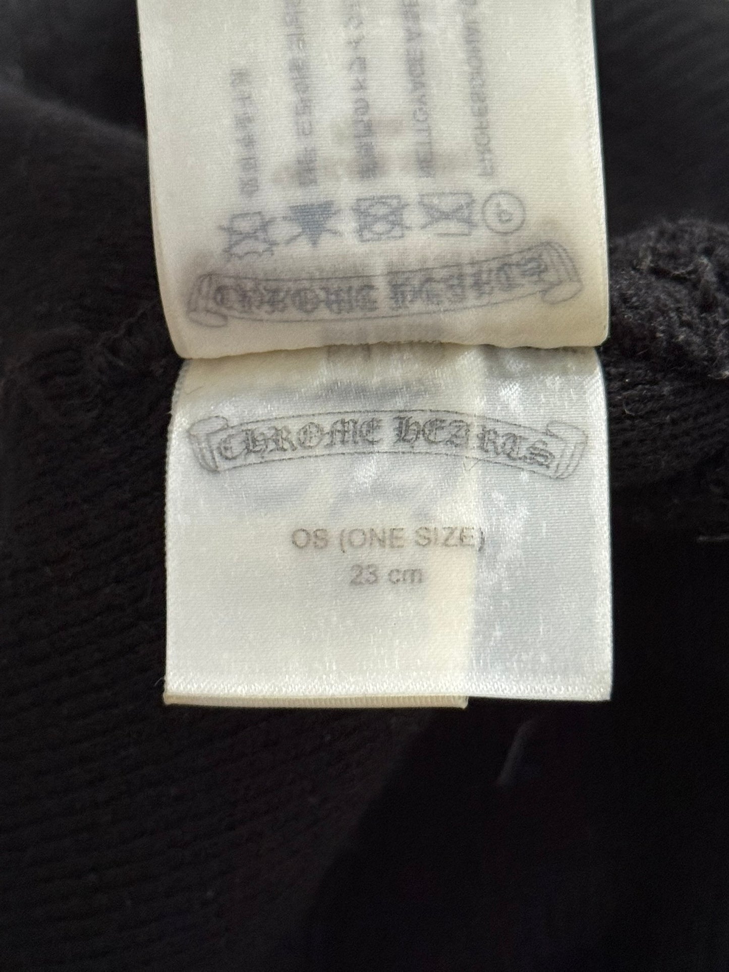 Chrome Hearts Black Embroidered Logo Beanie