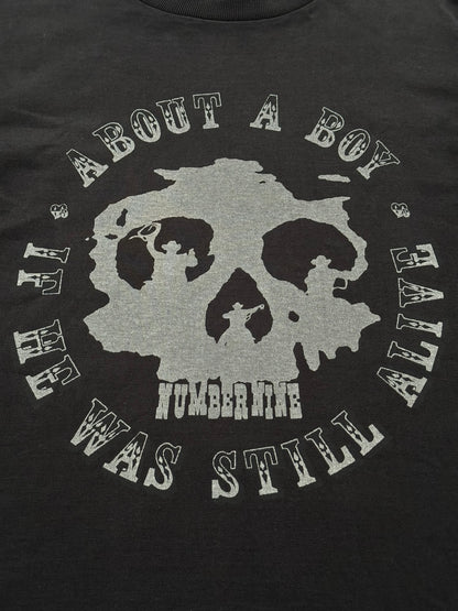 SS07 Number (N)ine "About A Boy" Skull Graphic T Shirt