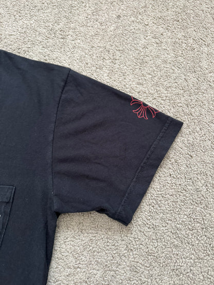 Chrome Hearts Scroll Logo "USA" Maltese Cross Pocket T Shirt
