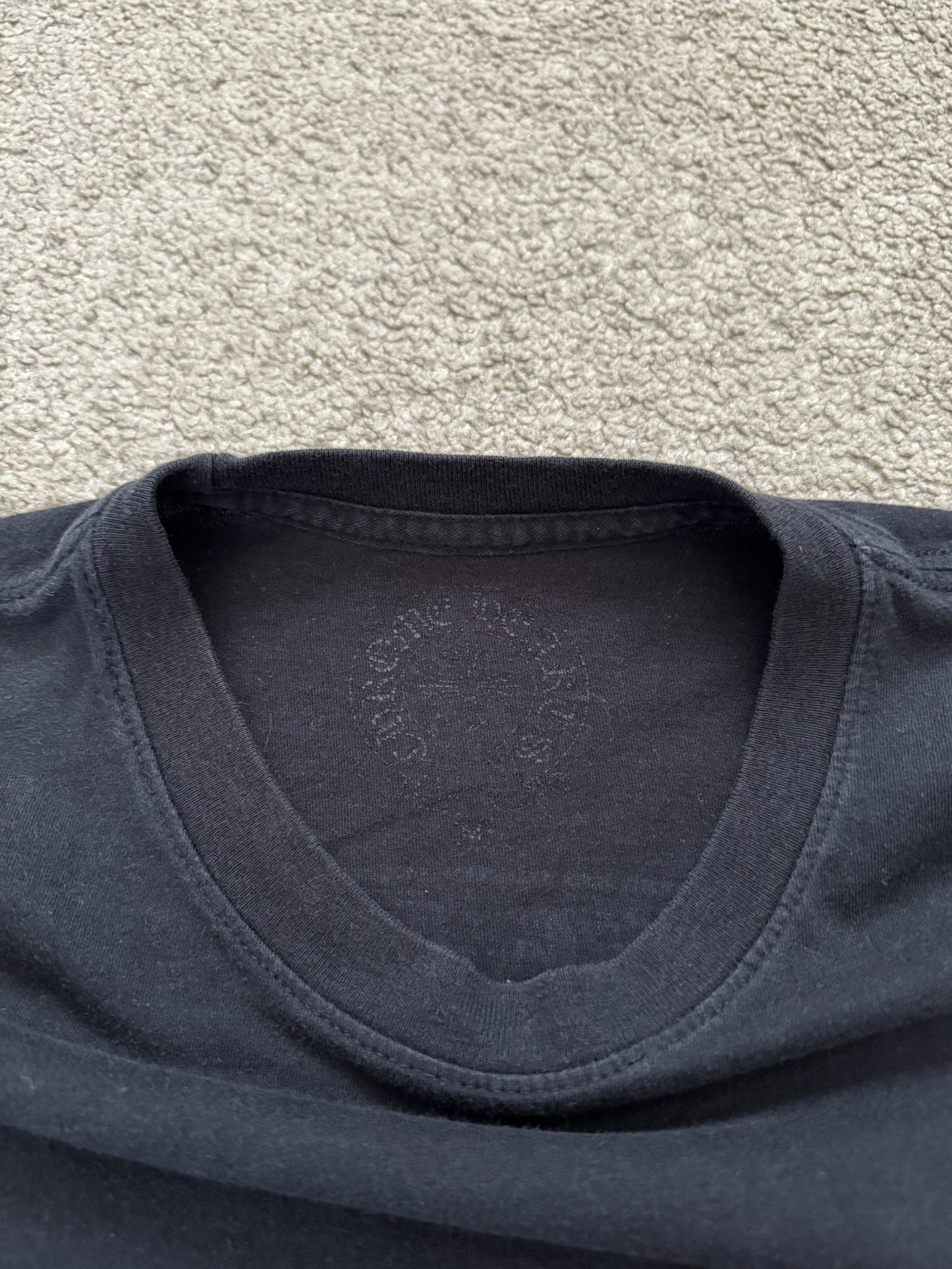 Chrome Hearts Scroll Logo "USA" Maltese Cross Pocket T Shirt