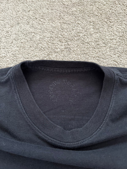 Chrome Hearts Scroll Logo "USA" Maltese Cross Pocket T Shirt