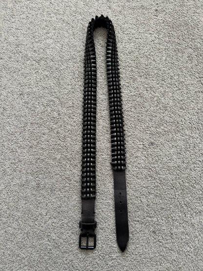 AW10 Balmain by Christophe Decarnin Gunmetal Bullet Belt