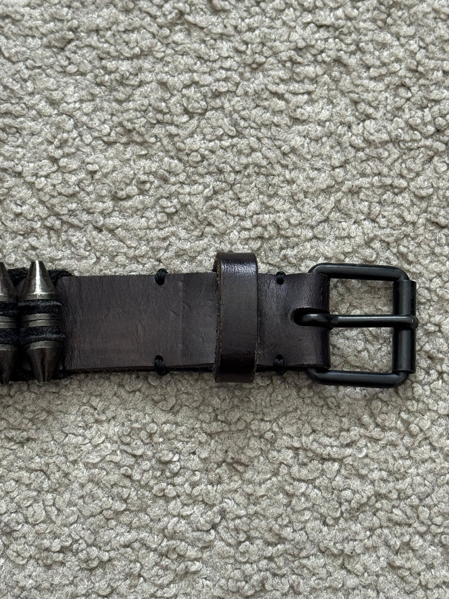 AW10 Balmain by Christophe Decarnin Gunmetal Bullet Belt