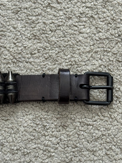 AW10 Balmain by Christophe Decarnin Gunmetal Bullet Belt