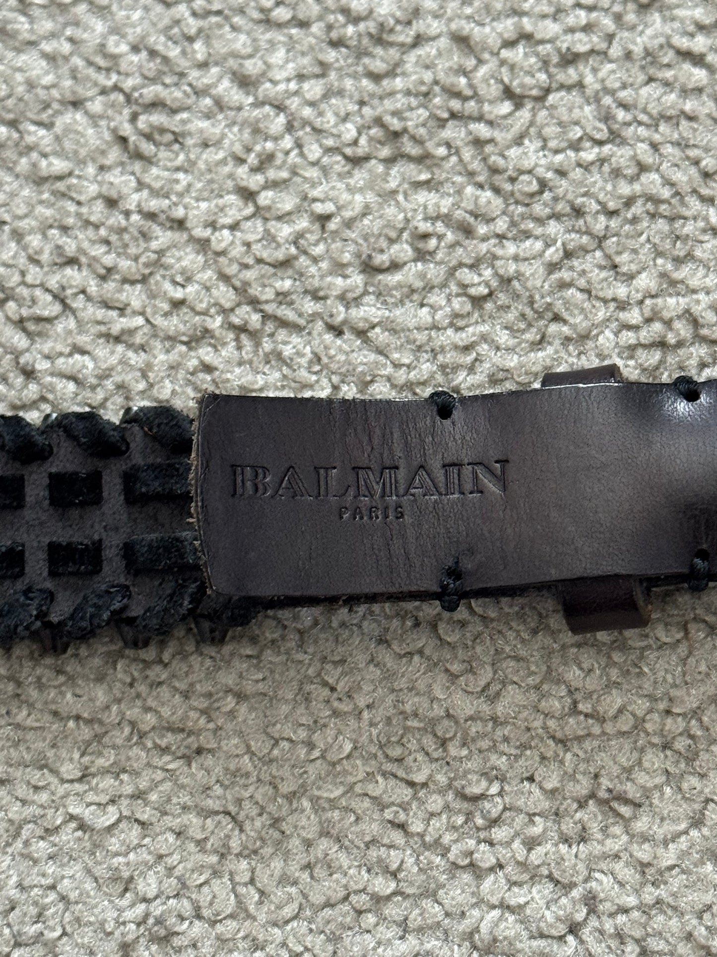 AW10 Balmain by Christophe Decarnin Gunmetal Bullet Belt
