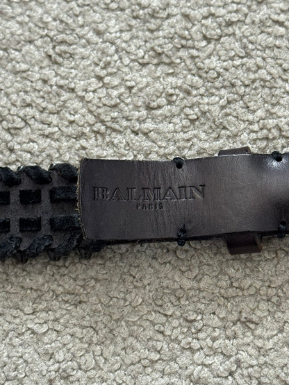 AW10 Balmain by Christophe Decarnin Gunmetal Bullet Belt