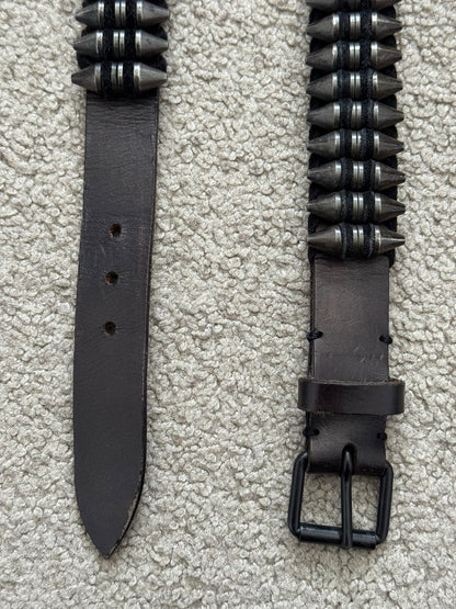 AW10 Balmain by Christophe Decarnin Gunmetal Bullet Belt
