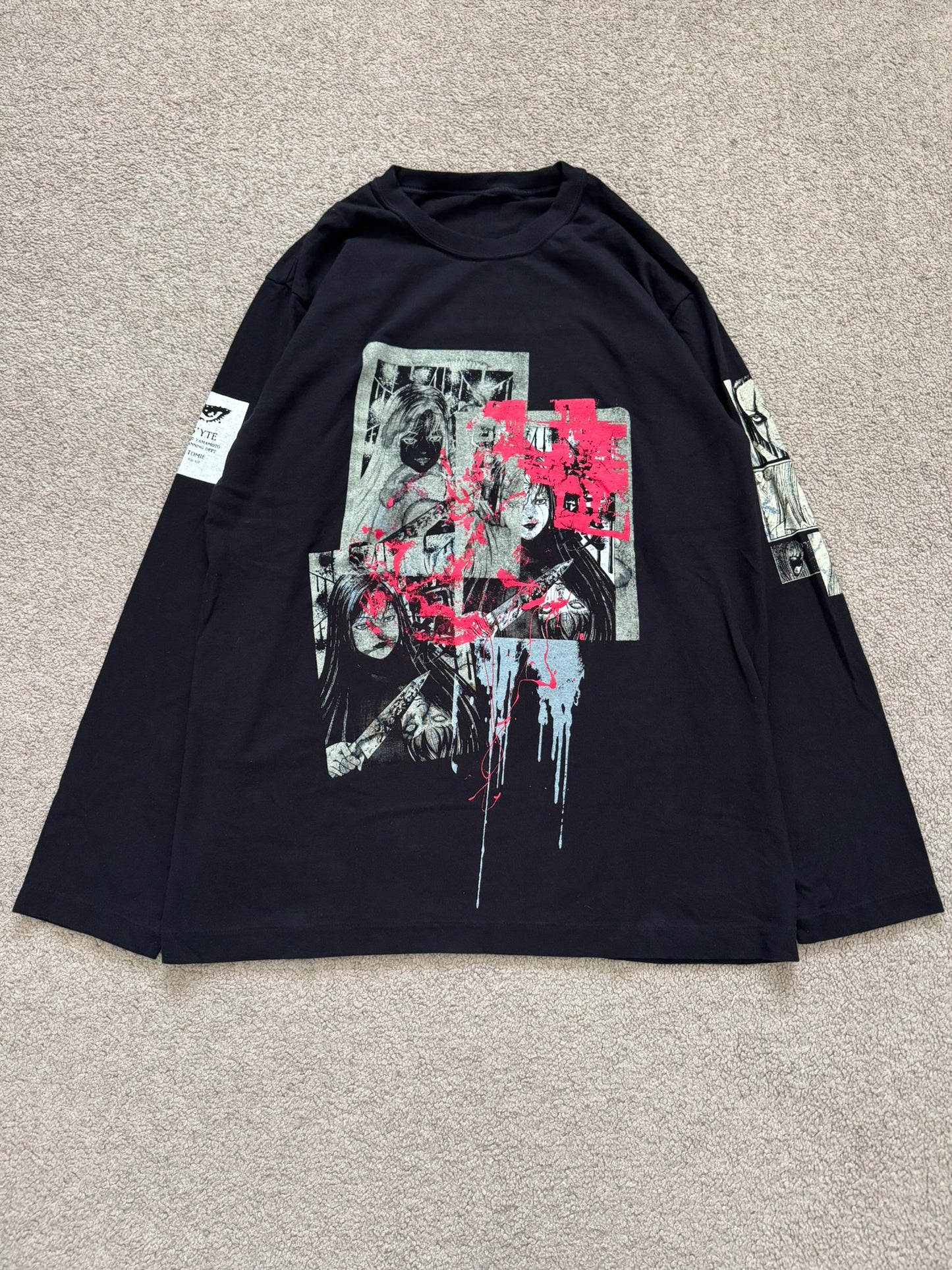 Yohji Yamamoto S'YTE x Junji Ito Assassination Long Sleeve T Shirt