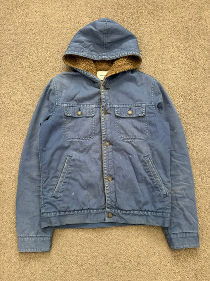 FW11 Undercover Faded Sherpa Hooded Trucker Jacket