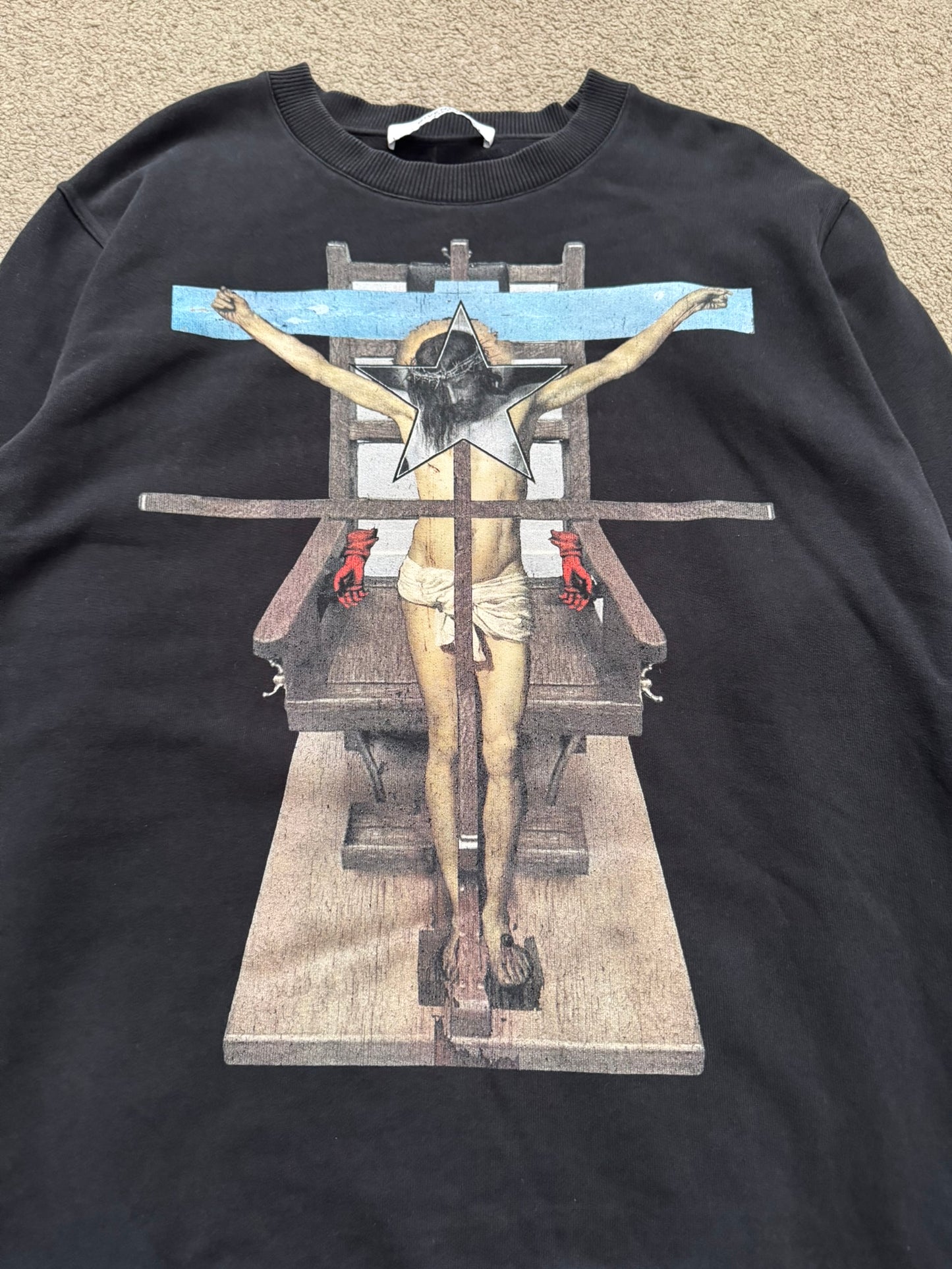 SS16 Givenchy by Riccardo Tisci Jesus Christ Cross Sweatshirt