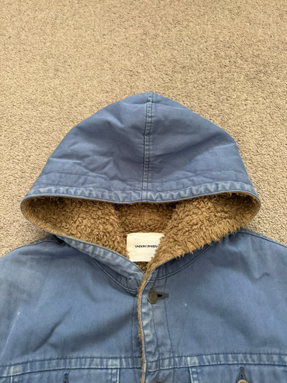 FW11 Undercover Faded Sherpa Hooded Trucker Jacket